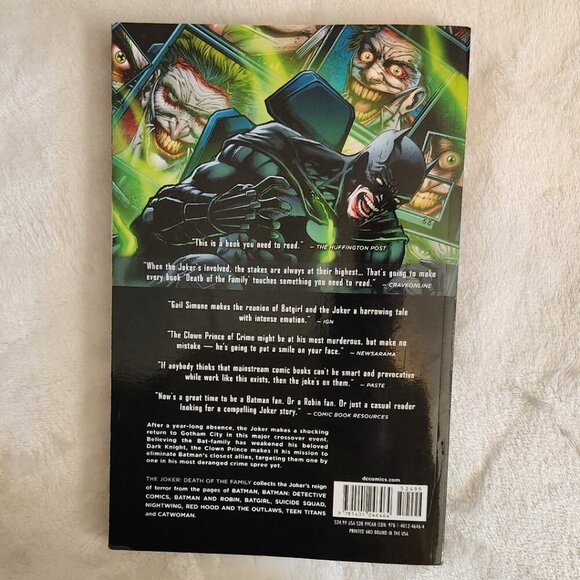 The Joker, Batman graphic novel, the new 52, Death of the Family, comic book - Picture 2 of 2